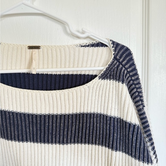 Free People Just My Stripe Cropped sweater - Picture 6 of 9